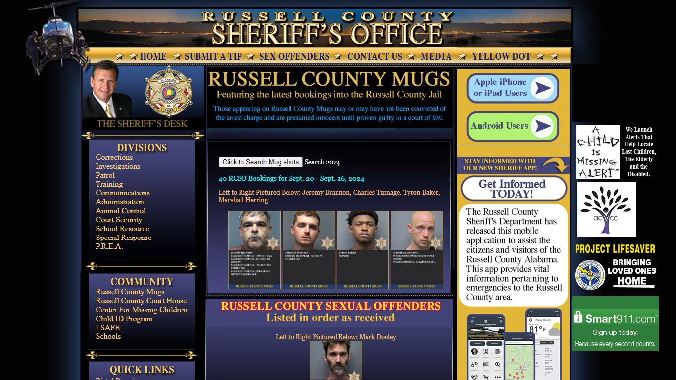 Russell County Mugs - RCSO